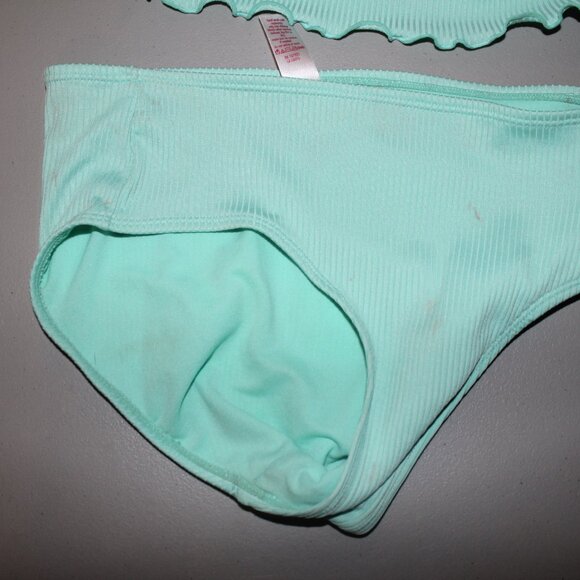 Blue 2 Pcs Justice Bikini Swsimsuit Size 14 - Picture 3 of 10